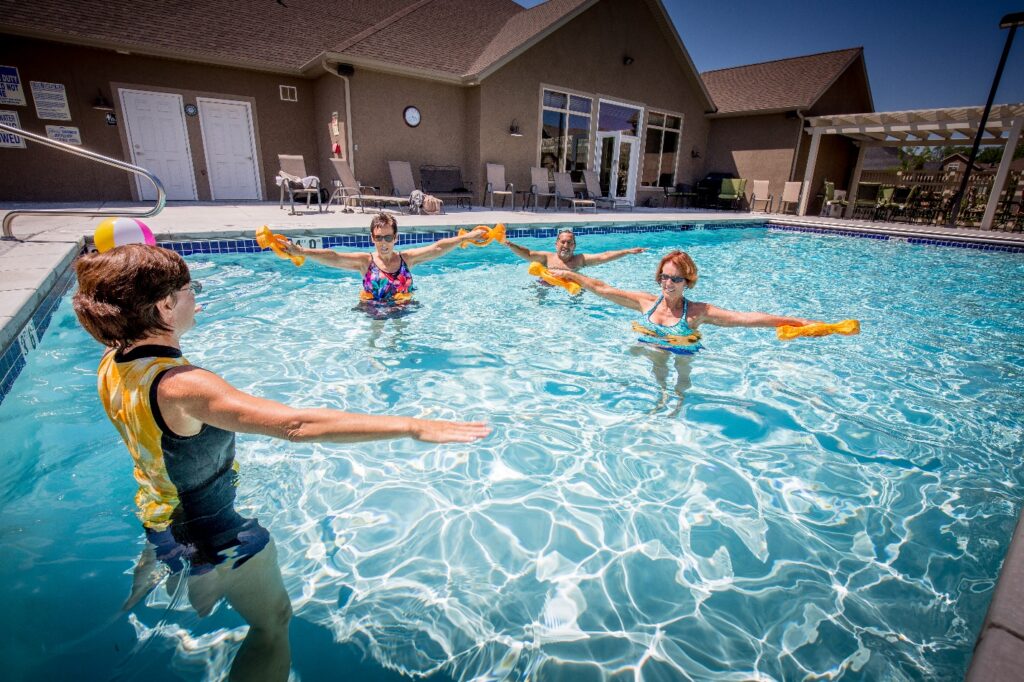 Swimming for seniors in South Jordan, Utah